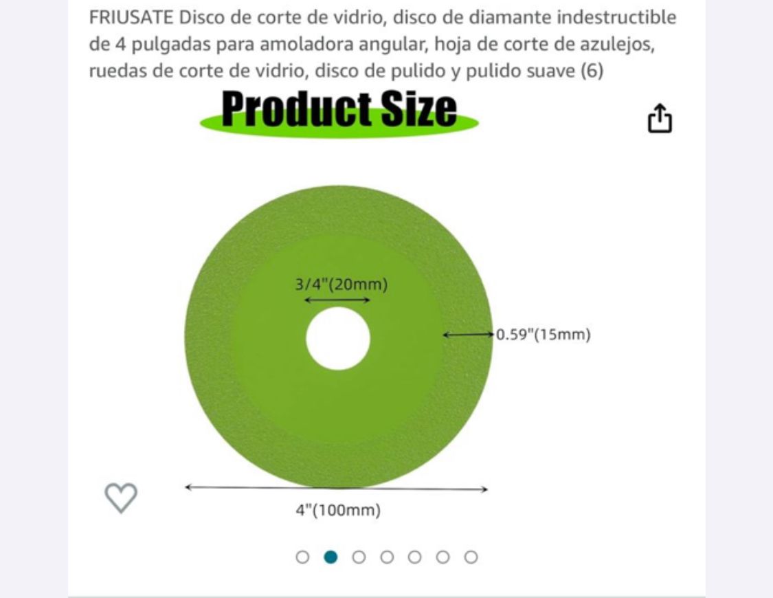 Miniatura 2 de Disco de Corte Verde De Diamante